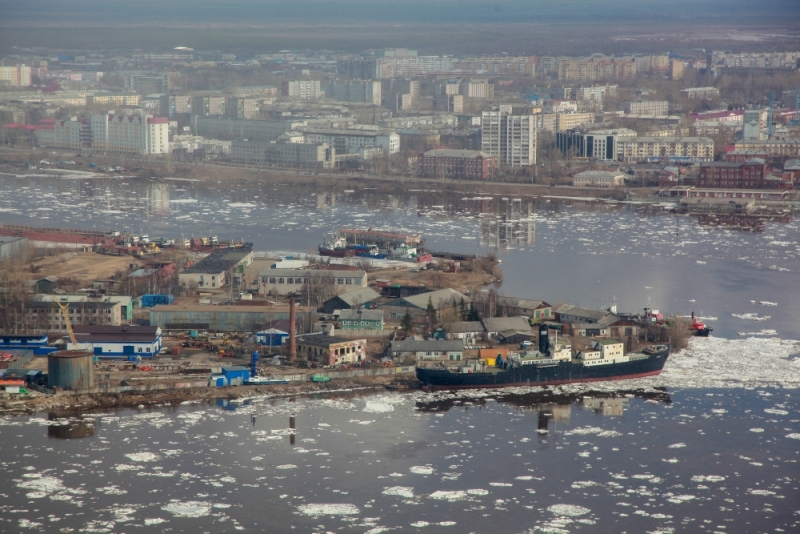 Северная Двина Архангельск зимой